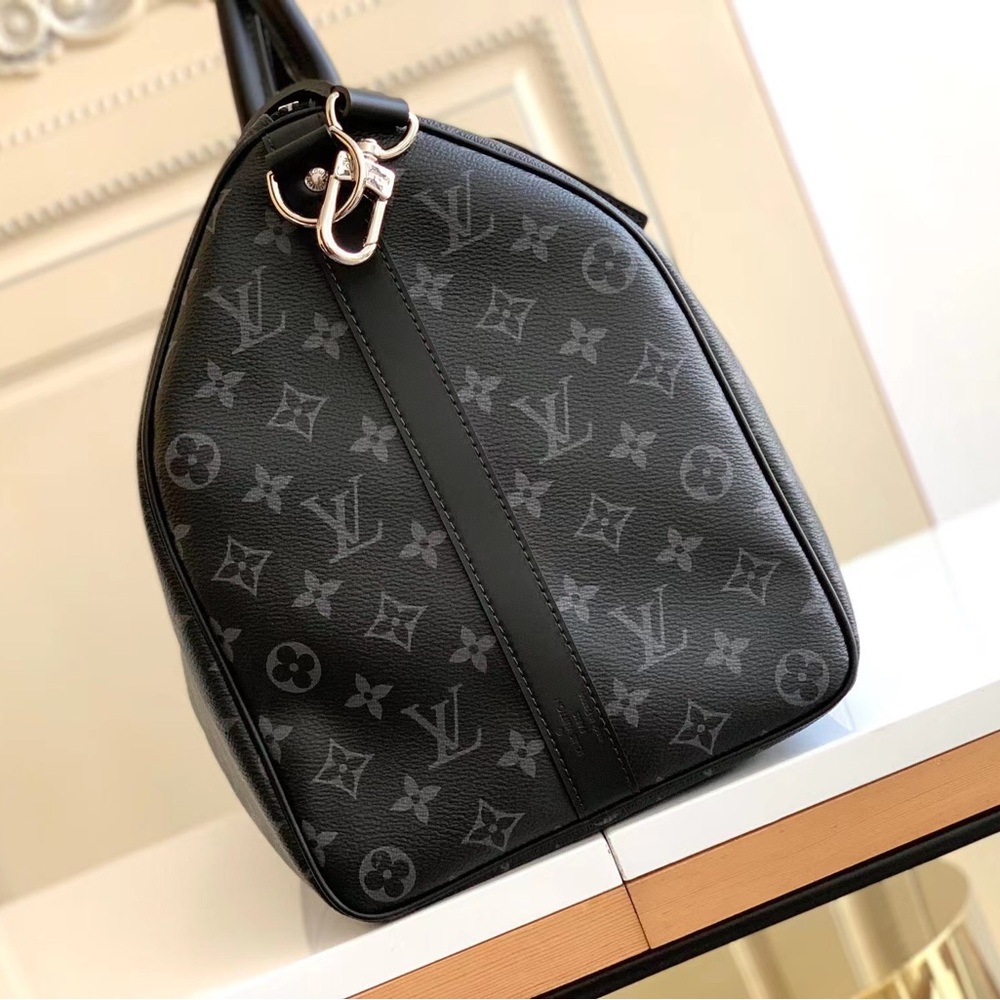 Louis Vuitton Monogram Eclipse Keepall Bandoulire… - image 7